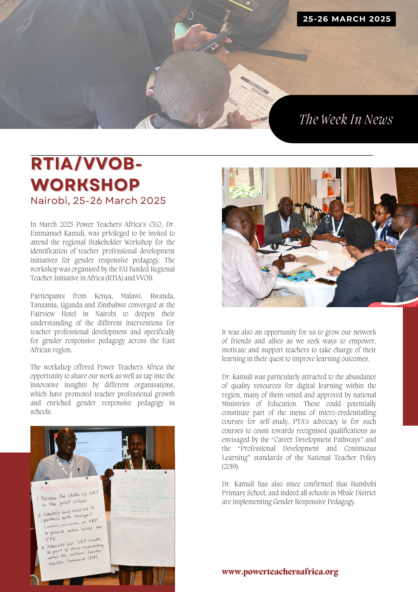 Our CEO invited to regional workshop in Nairobi