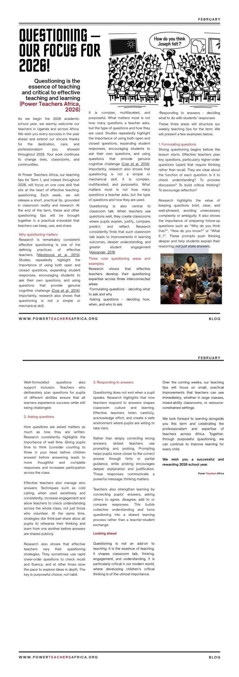 QUESTIONING – OUR FOCUS FOR 2026